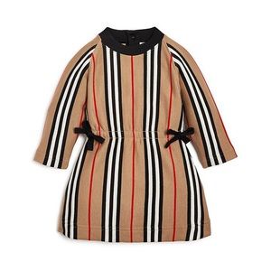Burberry Baby Icon Stripe Long Sleeve Dress | Girls 6 months